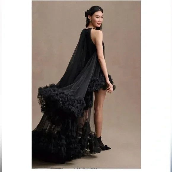 Mac Duggal Black High Low Dress - Picture 2 of 10